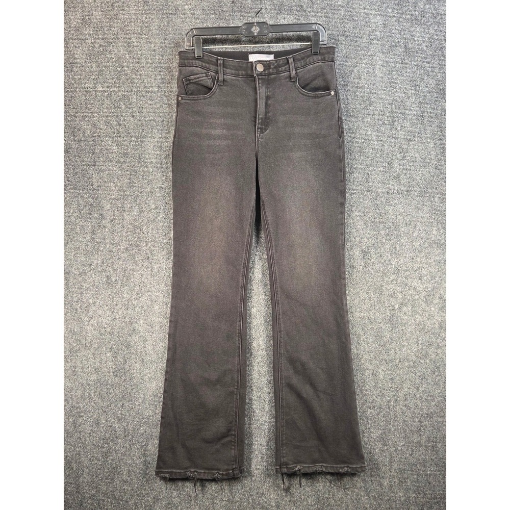 Wit & Wisdom Madison High Rise Itty Bitty More Boot Jeans Size 10 Black Flare‎